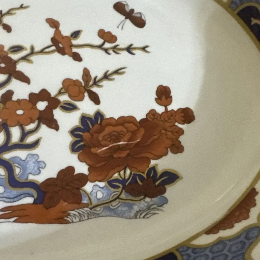 Spode Shima Fine bone china 9”oval Vegetable Bowl Y8172-E RARE READ